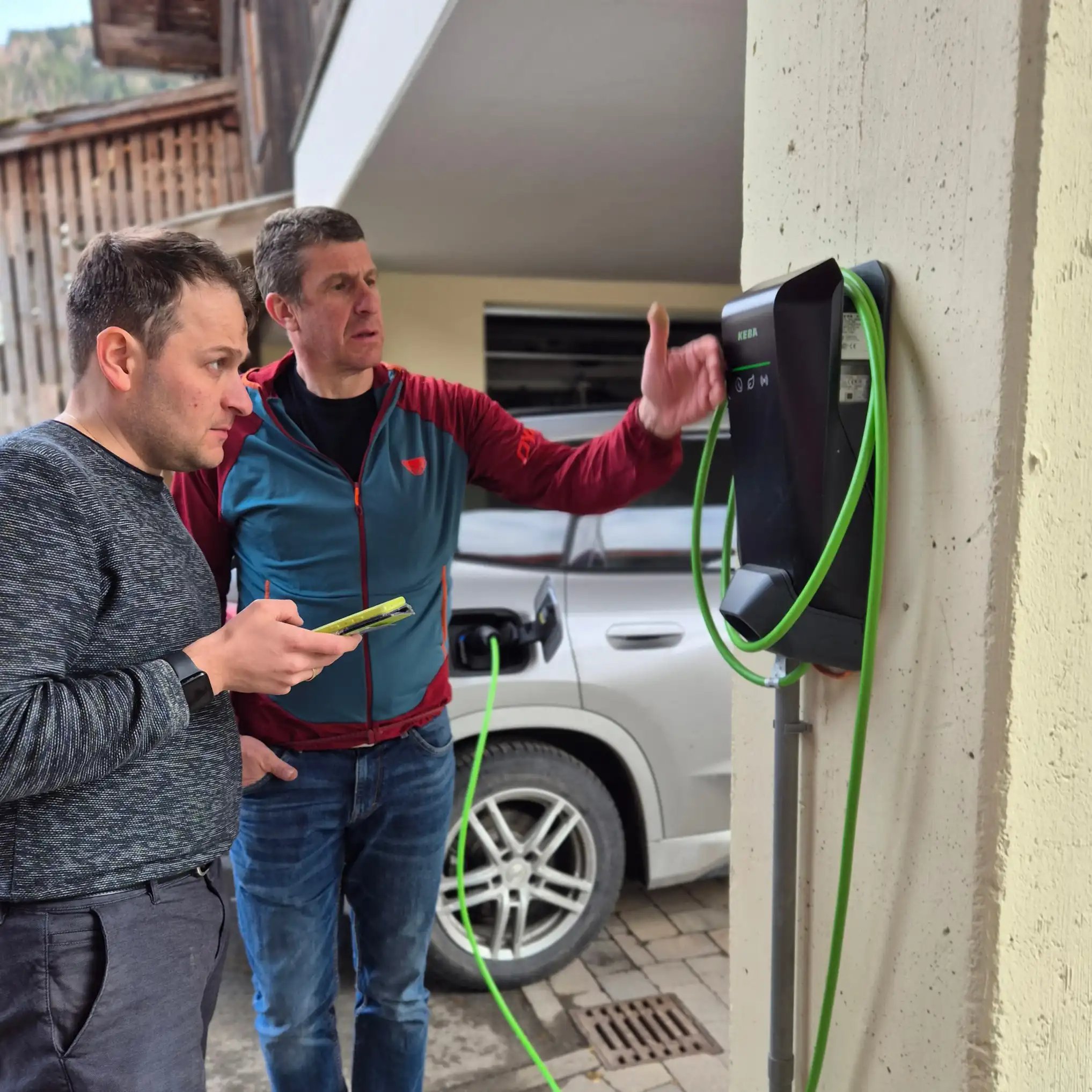 Erklärung der Funktion einer Wallbox beim Kunden 