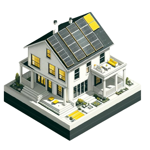 Haus mit Photovoltaik Anlage